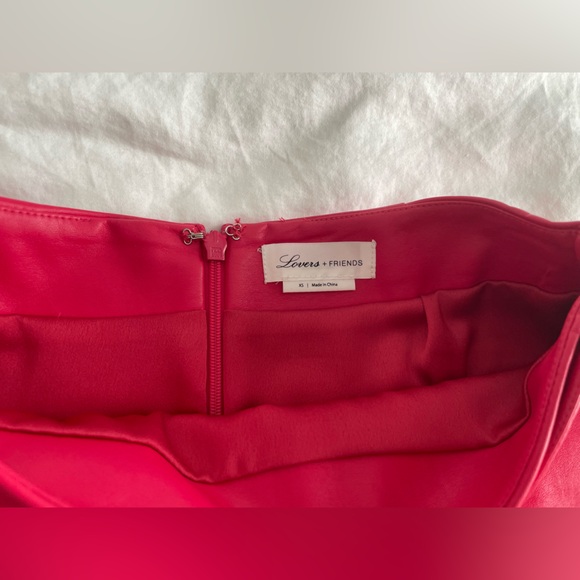 Lovers + Friends Dion Mini Skirt in Cherry Red - Picture 4 of 6